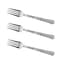 Smarty Had A Party Shiny Metallic Silver Hammered Plastic Forks (1000 Forks), 1000PK 2658-CASE - alternate 2